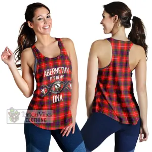 Abernethy Tartan Women's Racerback Tanks with Family Crest DNA In Me Style