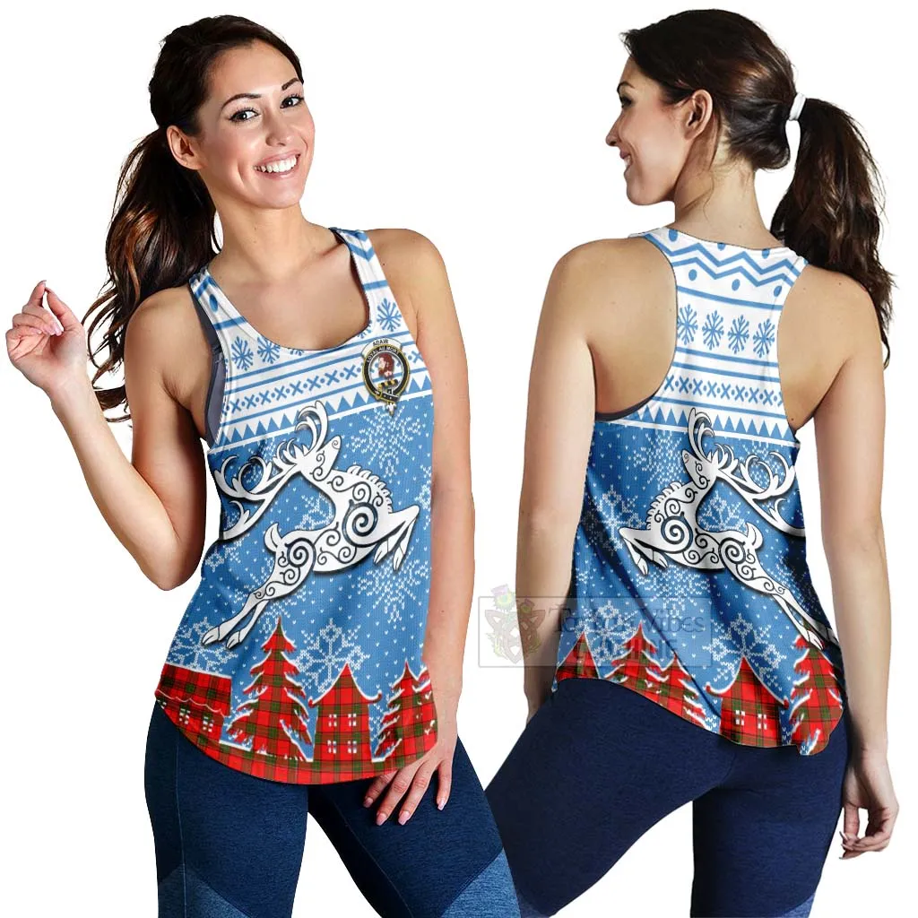 Adair Clan Christmas Women's Racerback Tanks Celtic Reindeer Style