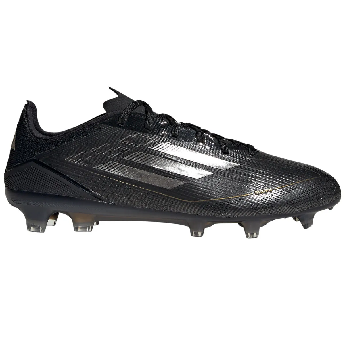 adidas F50 Pro FG Football Boots - Adult - Black/Iron Metallic/Gold