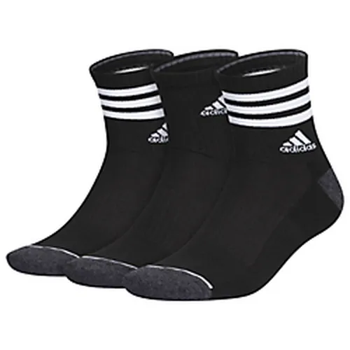 adidas Men's Cushioned 3-Stripe 3.0 3-Pack High Quarter Socks