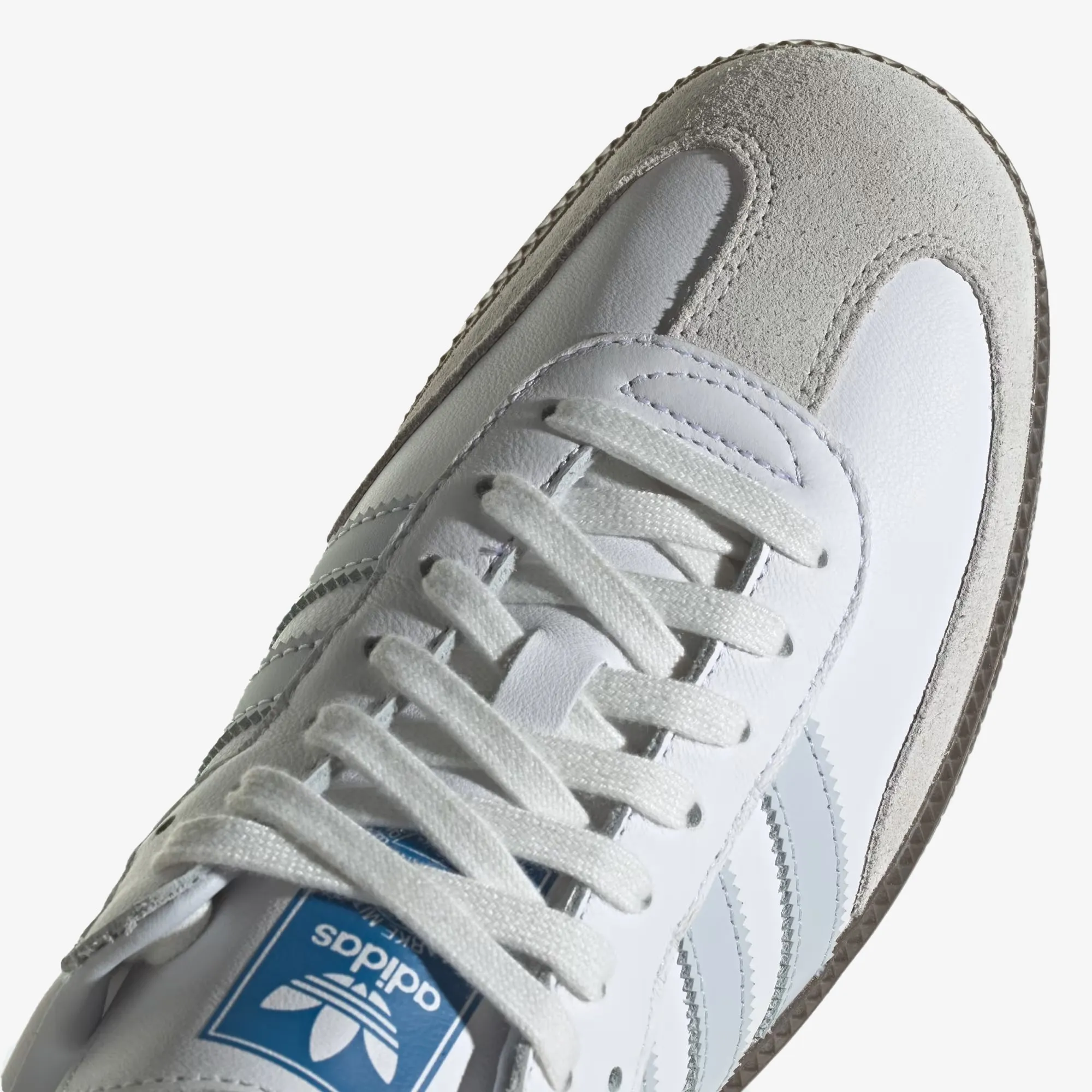 Adidas Originals | SAMBA OG  { CORE WHITE/HALO BLUE/GUM