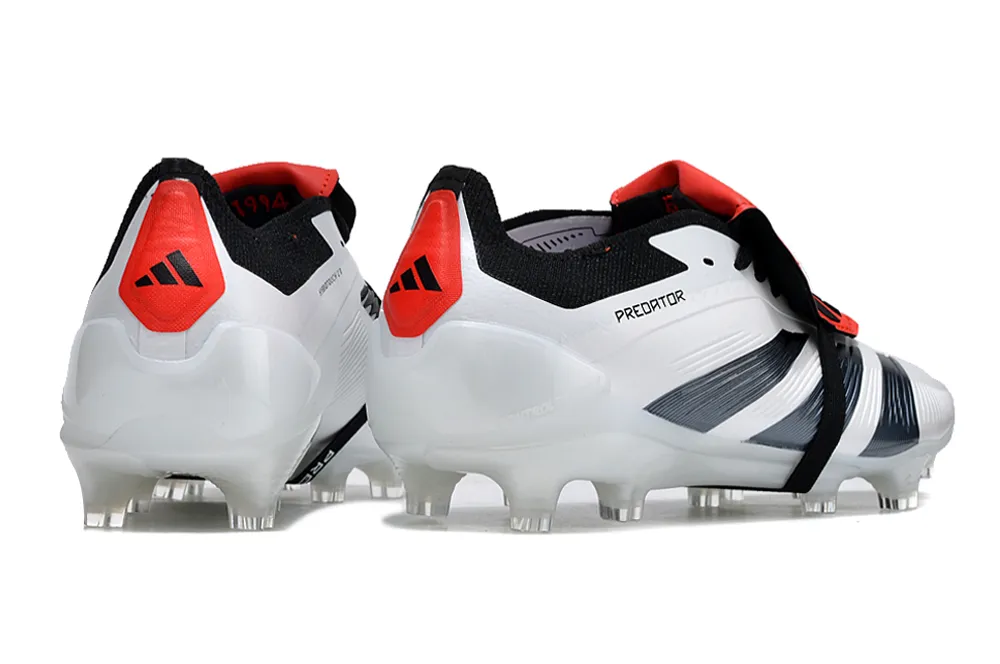 Adidas Predator Accuracy  Shoes - White | Jet Black | Garnet Red - FREE SHIPPING WORLDWIDE