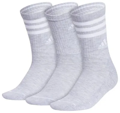 adidas Women's Cushioned 3-Stripe 3.0 3-Pack Crew Socks