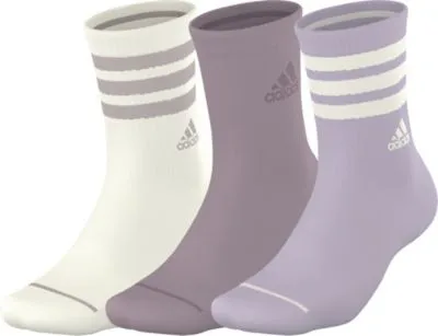 adidas Women's Cushioned 3-Stripe 3.0 3-Pack Crew Socks