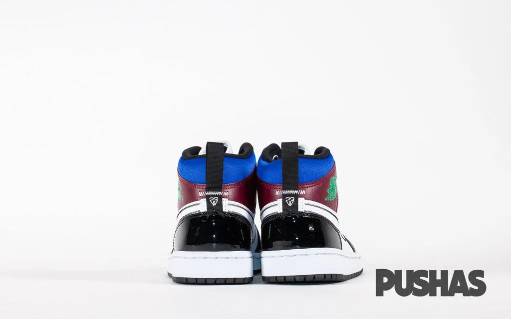 Air Jordan 1 Mid W SE 'Black White Multi-Color'