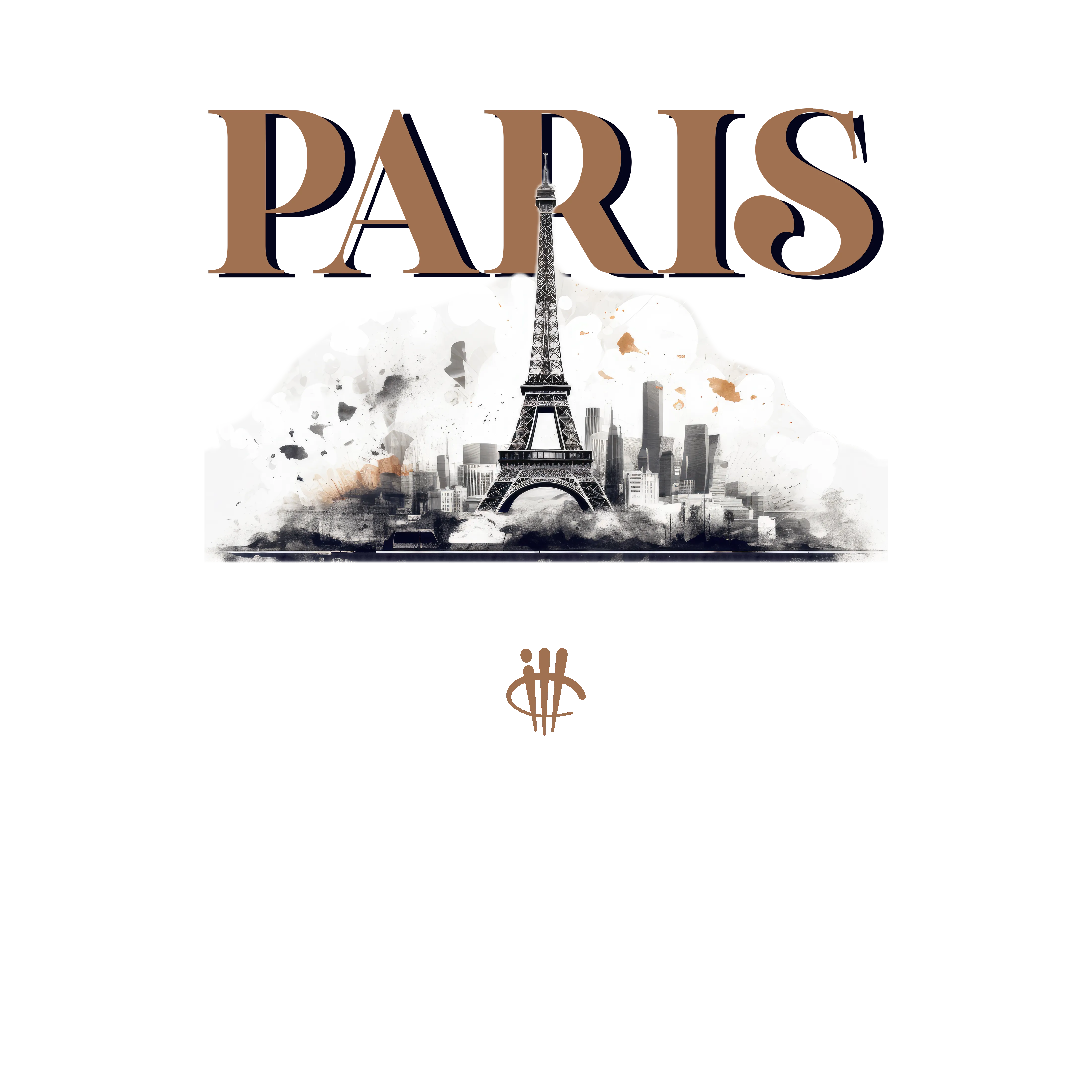 Air Jordan 4 Paris Olympics Grey T-Shirt (Paris Skyline)| illcurrency