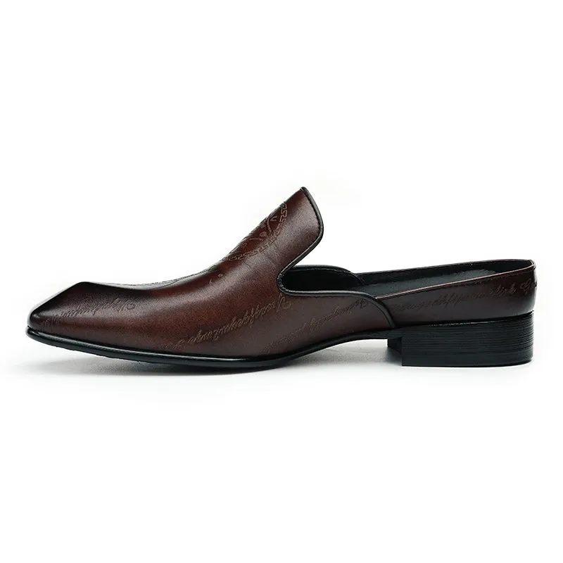 AlliLuxo Exotic Slip On Dress Shoes