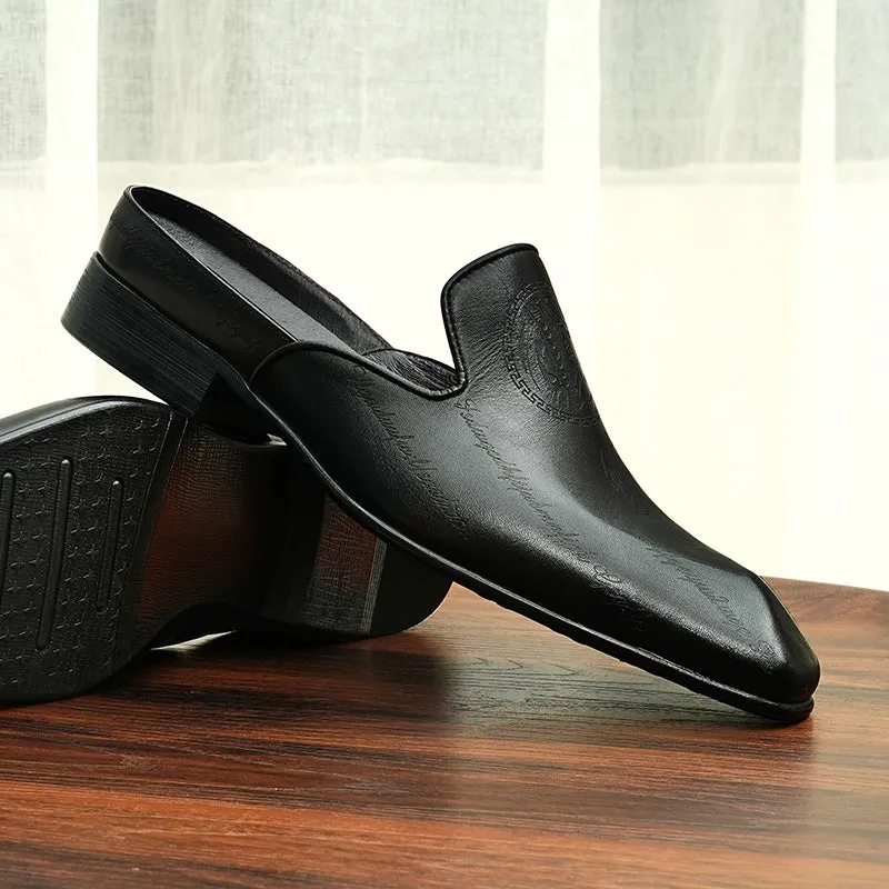 AlliLuxo Exotic Slip On Dress Shoes