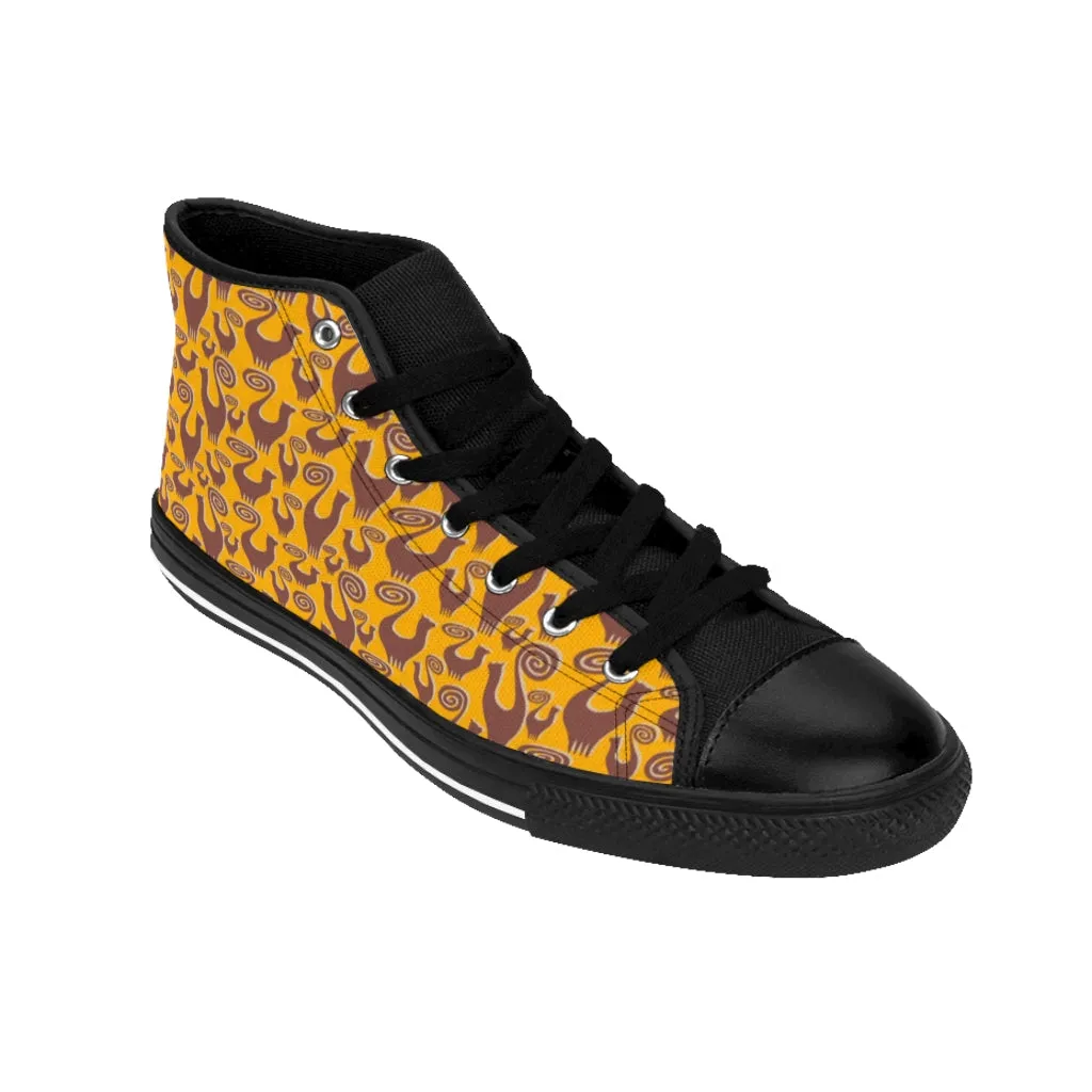 Amber Snooty Cats Women's High-top Sneakers