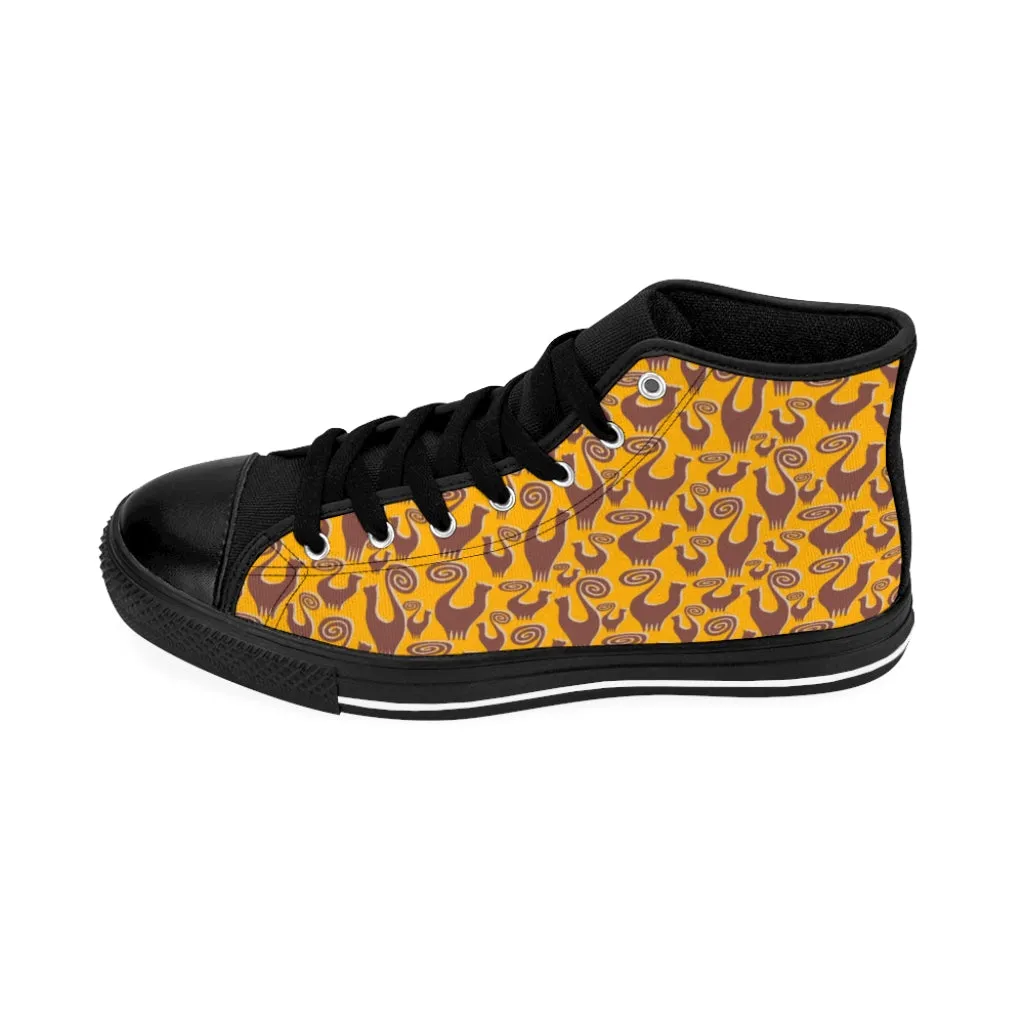 Amber Snooty Cats Women's High-top Sneakers