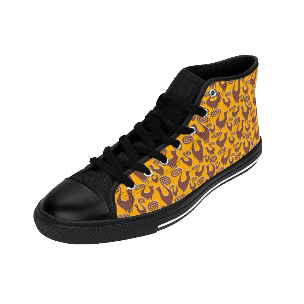 Amber Snooty Cats Women's High-top Sneakers