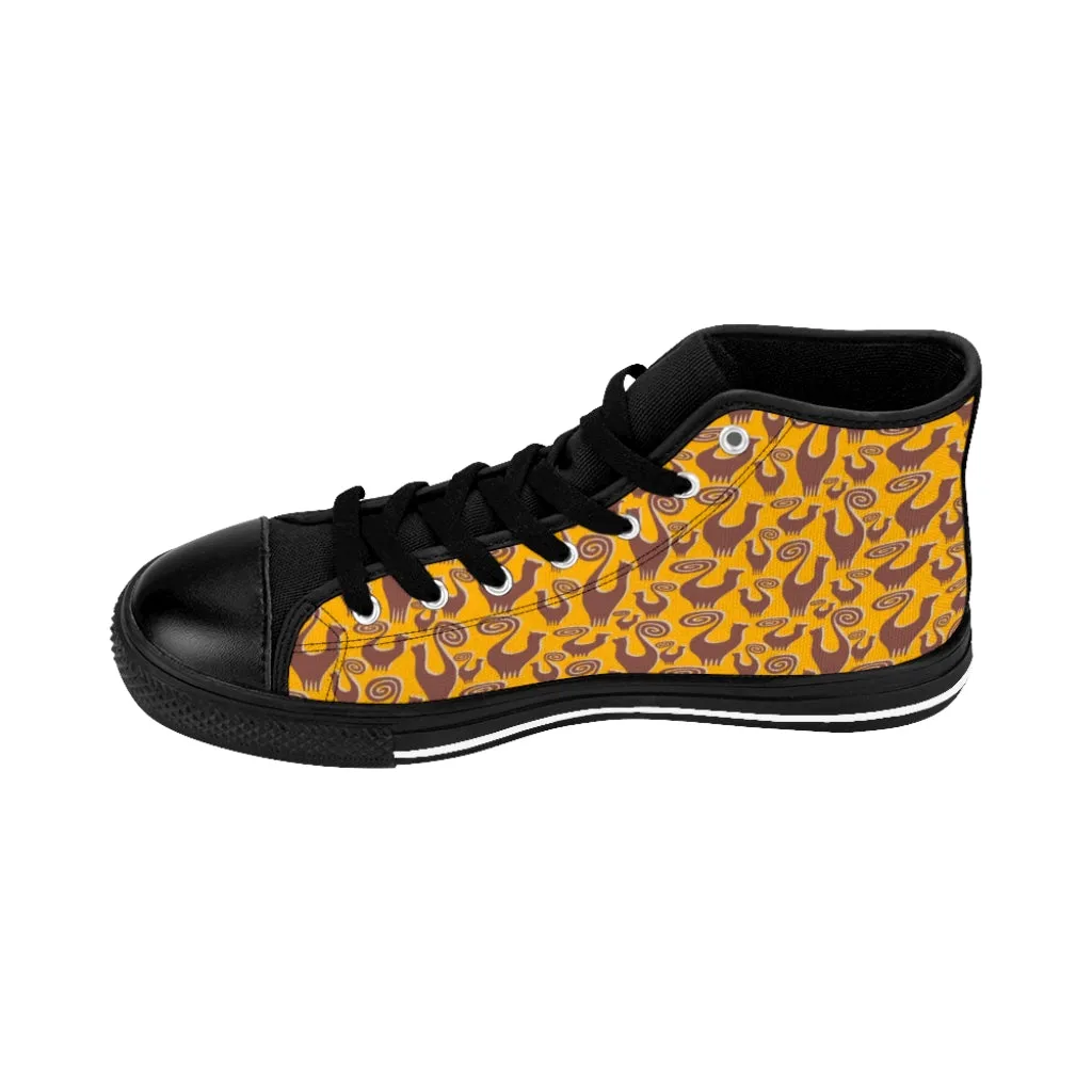 Amber Snooty Cats Women's High-top Sneakers