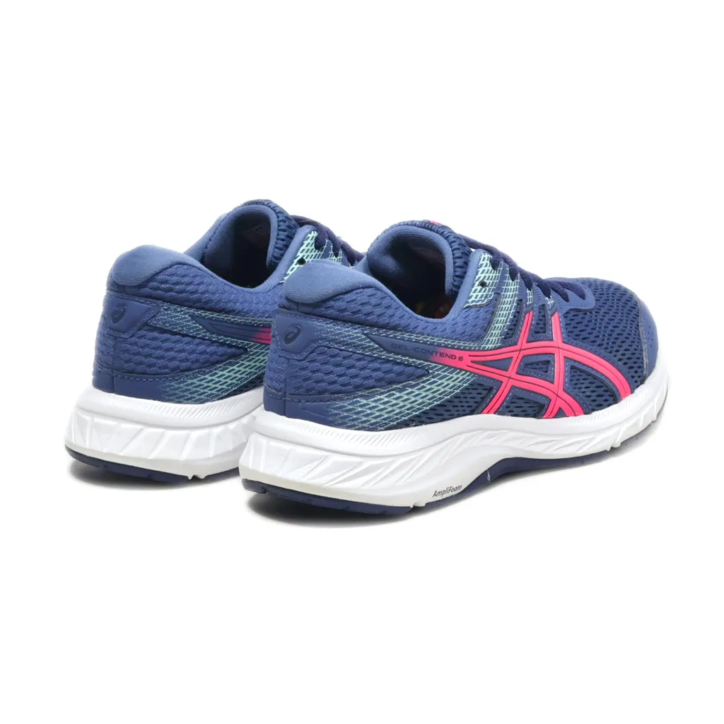 Asics Contend 6 Sport Shoes Fabric Blue Colour For Women