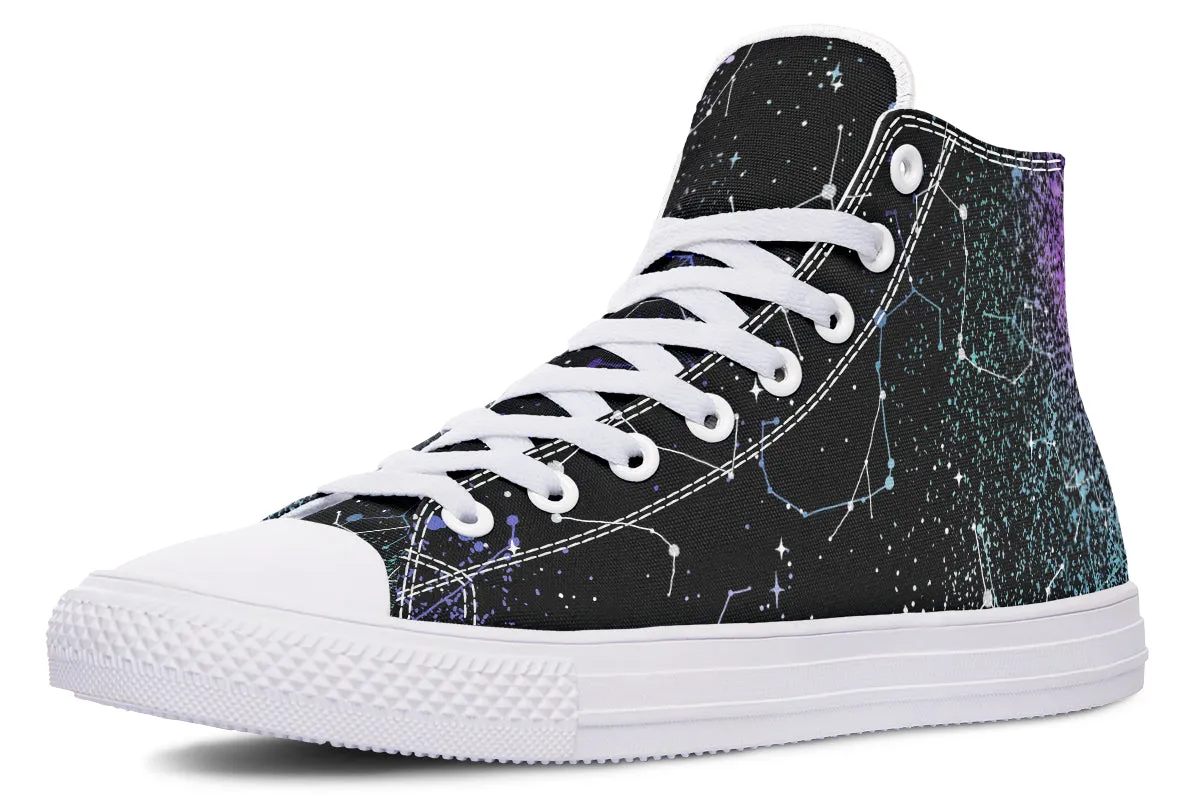 Aurora High Tops - Classic Premium Canvas Shoes with Comfortable and Durable Soles