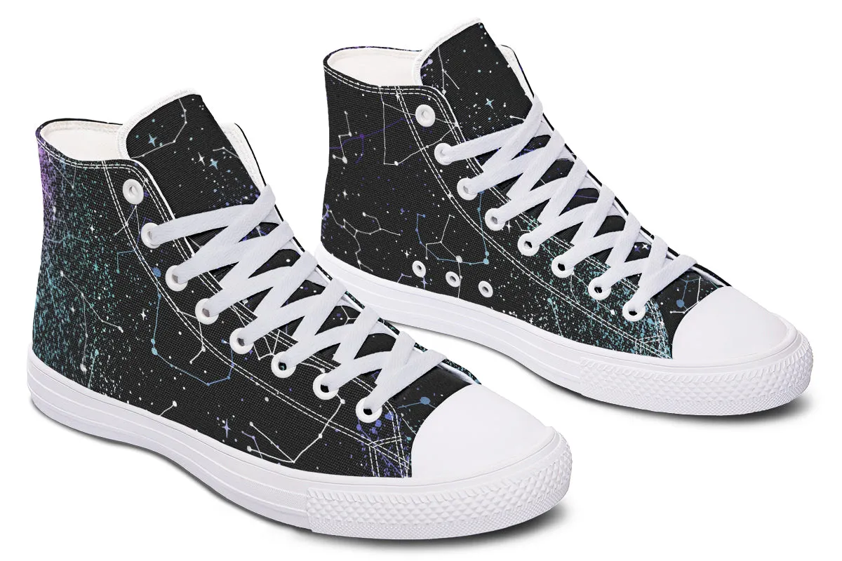 Aurora High Tops - Classic Premium Canvas Shoes with Comfortable and Durable Soles