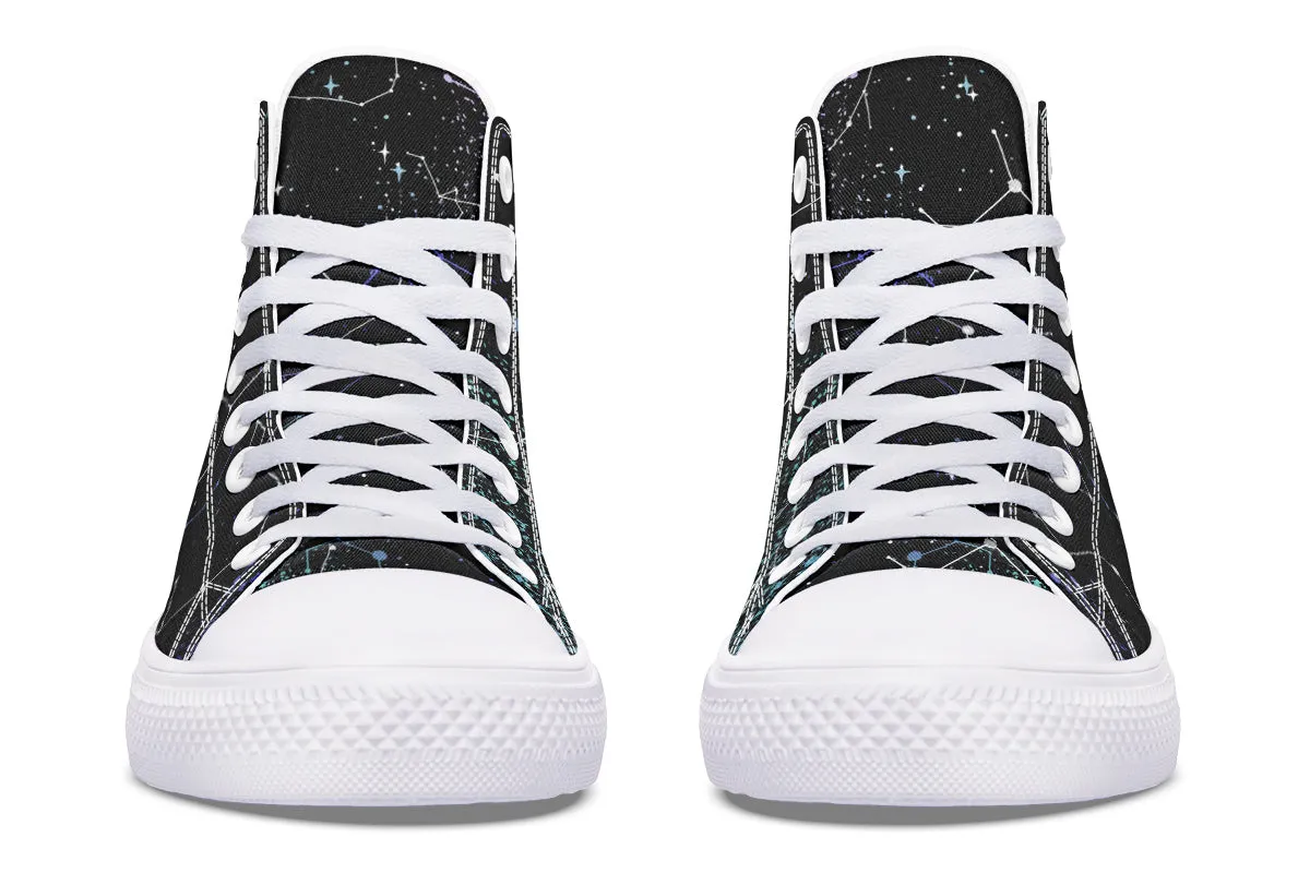 Aurora High Tops - Classic Premium Canvas Shoes with Comfortable and Durable Soles