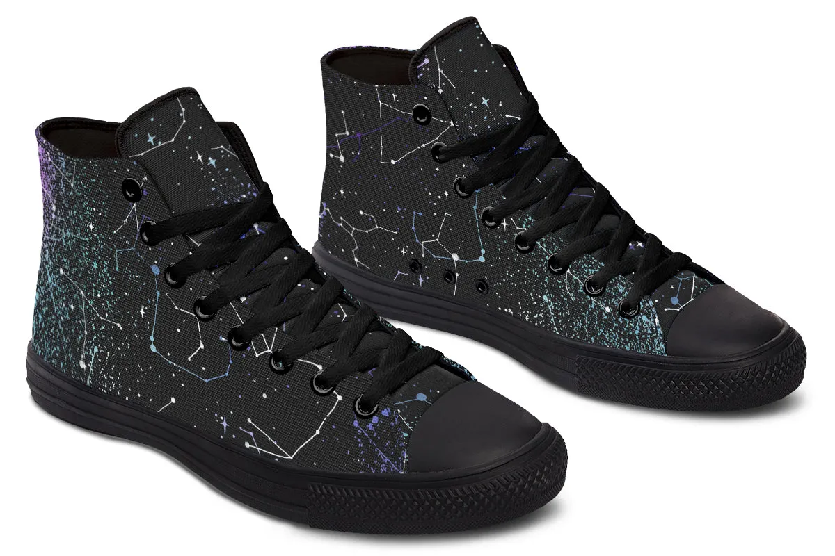 Aurora High Tops - Classic Premium Canvas Shoes with Comfortable and Durable Soles