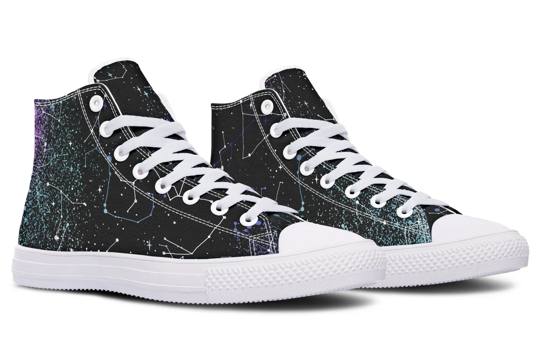 Aurora High Tops - Classic Premium Canvas Shoes with Comfortable and Durable Soles