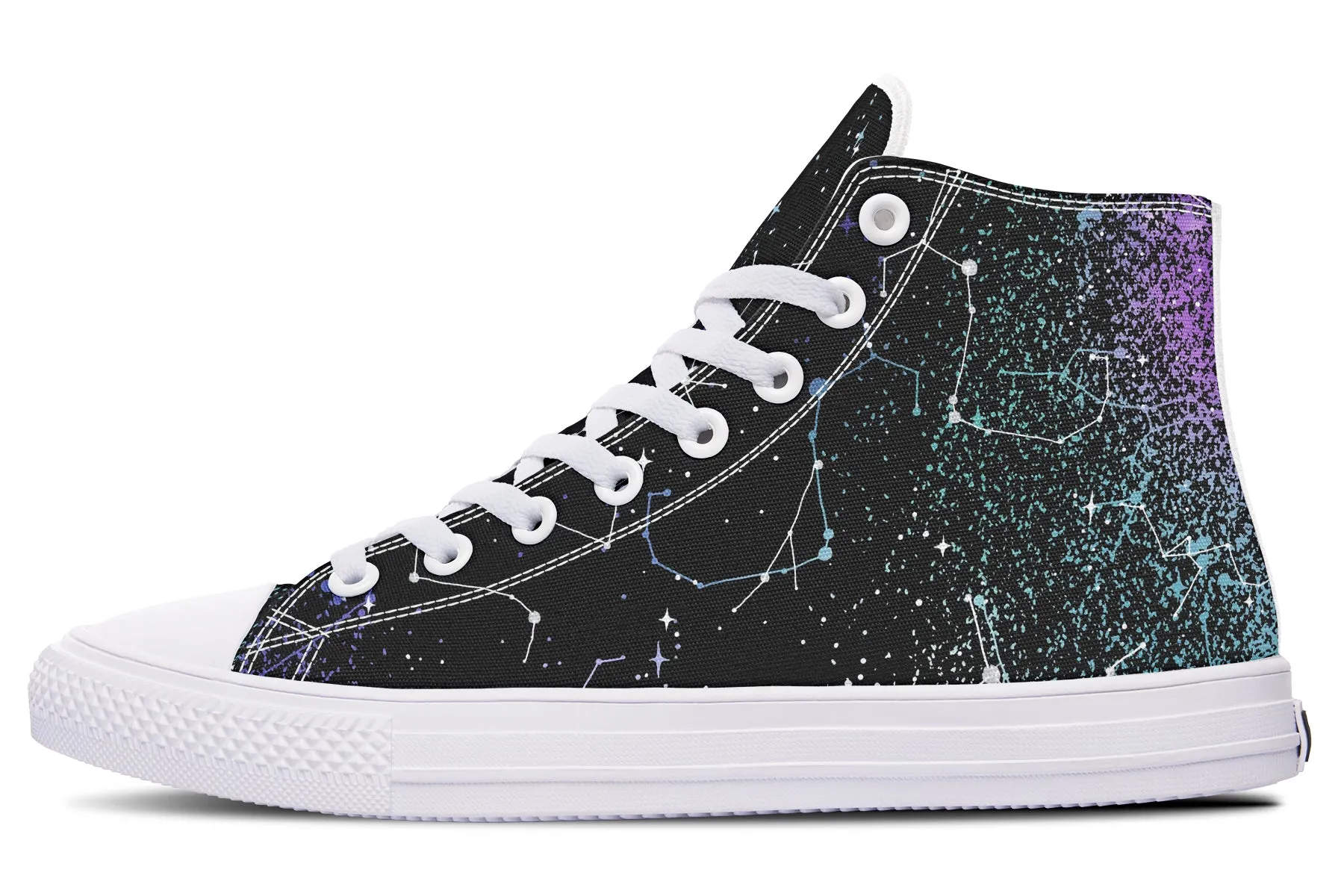 Aurora High Tops - Classic Premium Canvas Shoes with Comfortable and Durable Soles