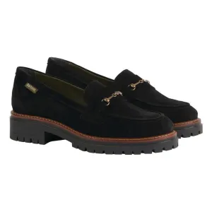 Barbour Brooke Suede Leather Ladies Shoe - Black