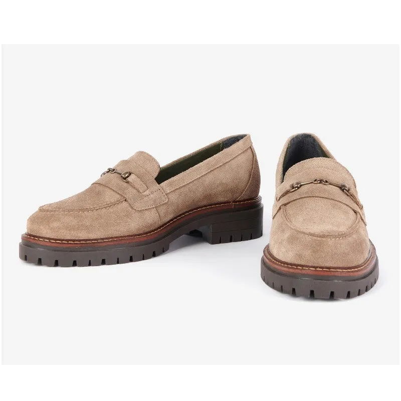 Barbour Brooke Suede Leather Ladies Shoe - Taupe