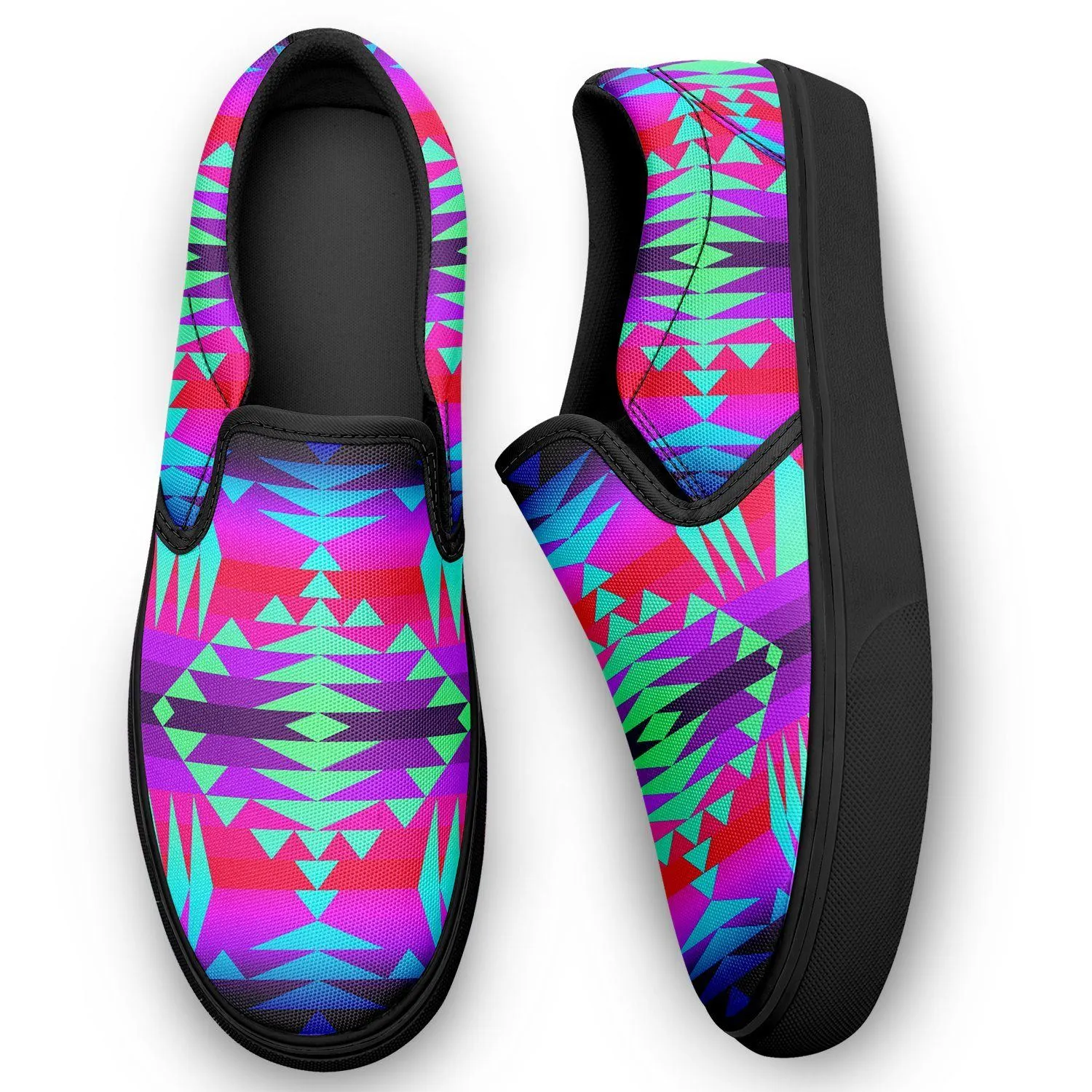 Between the Rocky Mountains Otoyimm Kid's Canvas Slip On Shoes