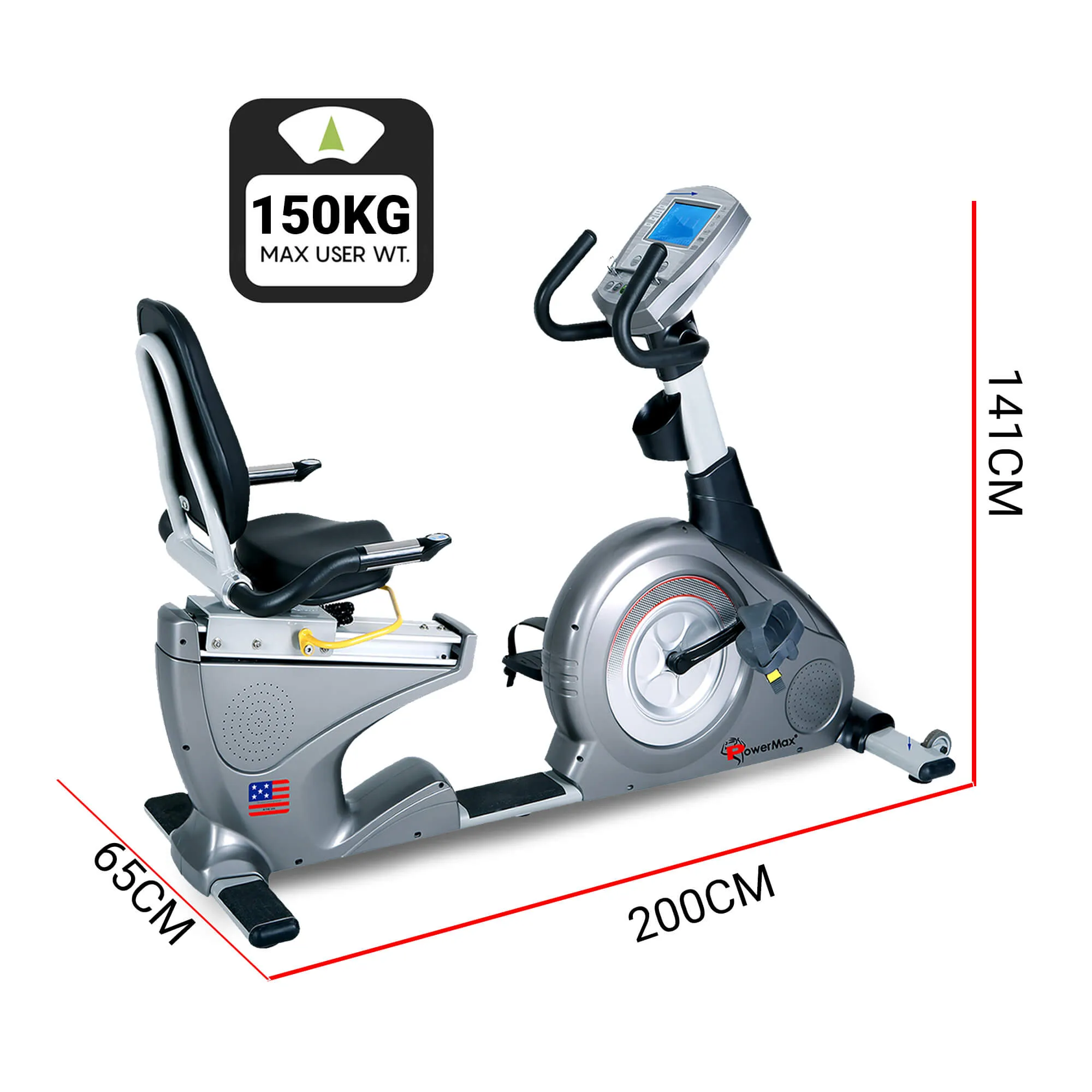 BR-2000C Commercial Recumbent Bike