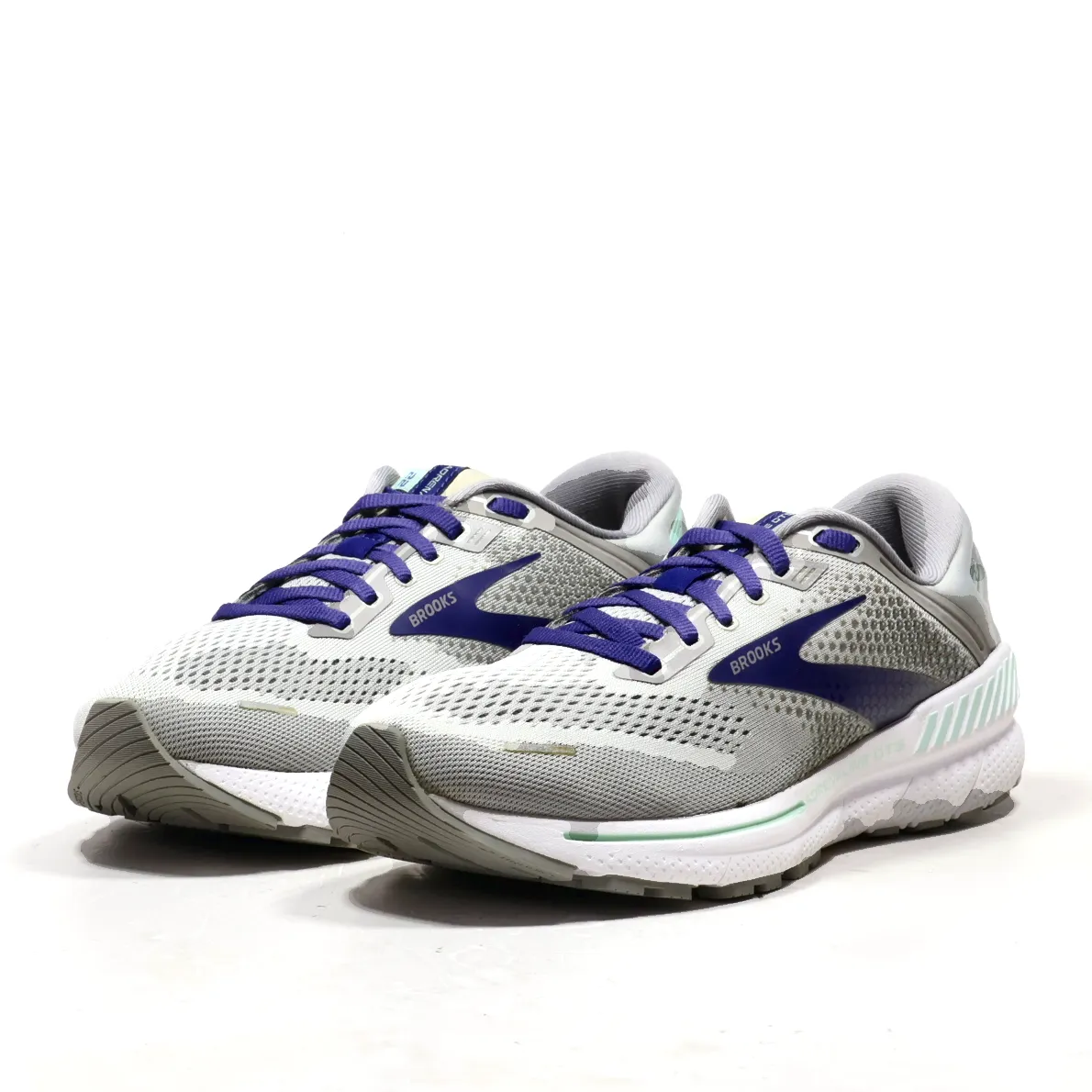 Brooks Adrenaline 22 Gts Sport Shoes Suede Grey Colour For Men