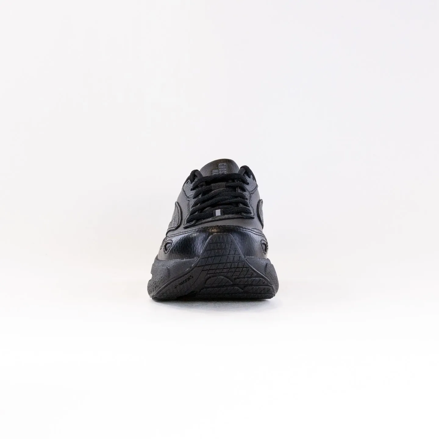 Brooks Ghost Max Leather (Women's) - Black/Black