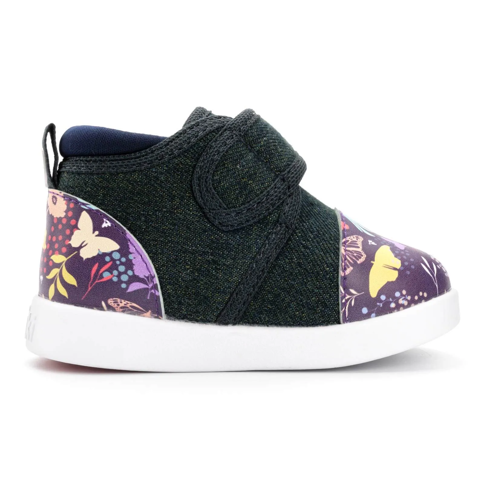 Butterfly Daydream Squeakerless Toddler Shoes | Purple/Denim