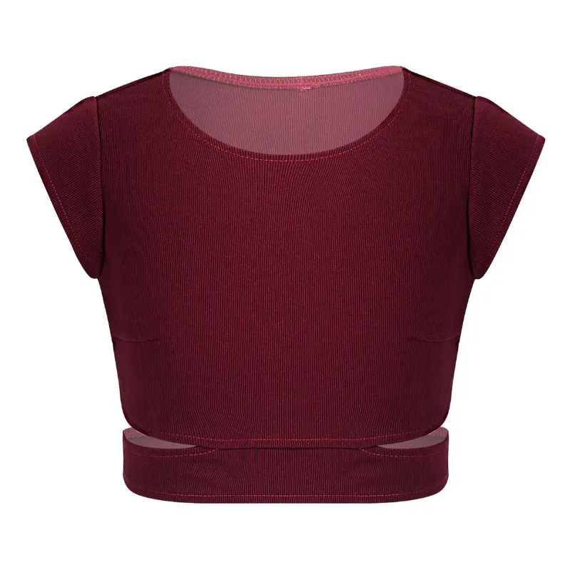 Cap Sleeve Crop Top