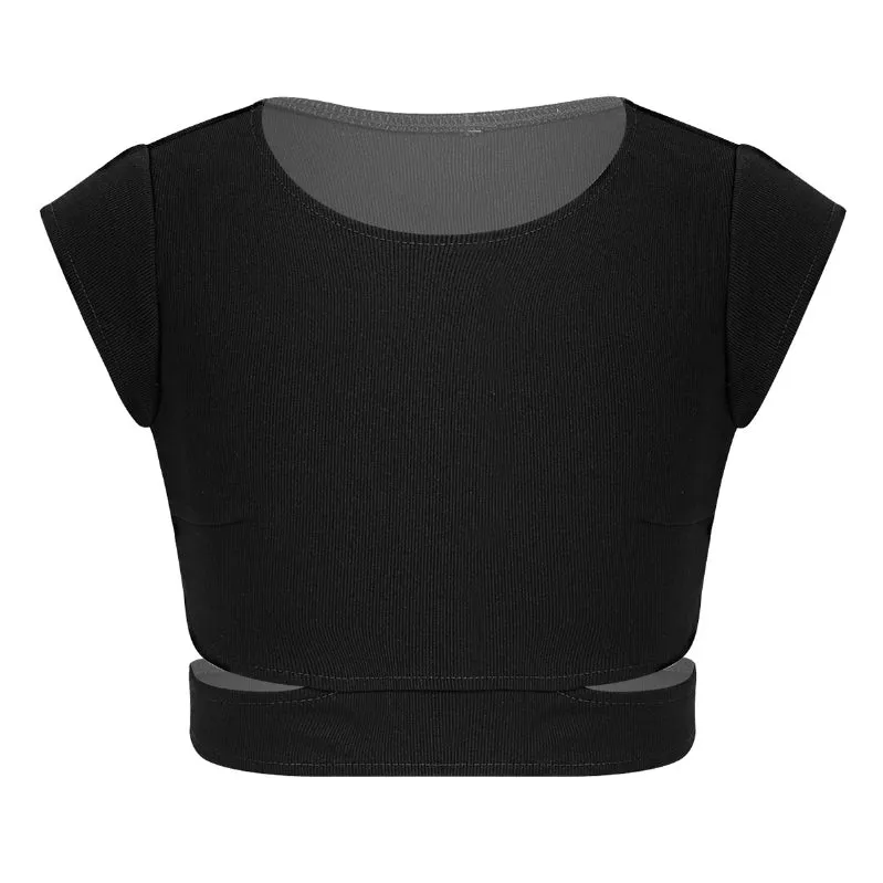 Cap Sleeve Crop Top