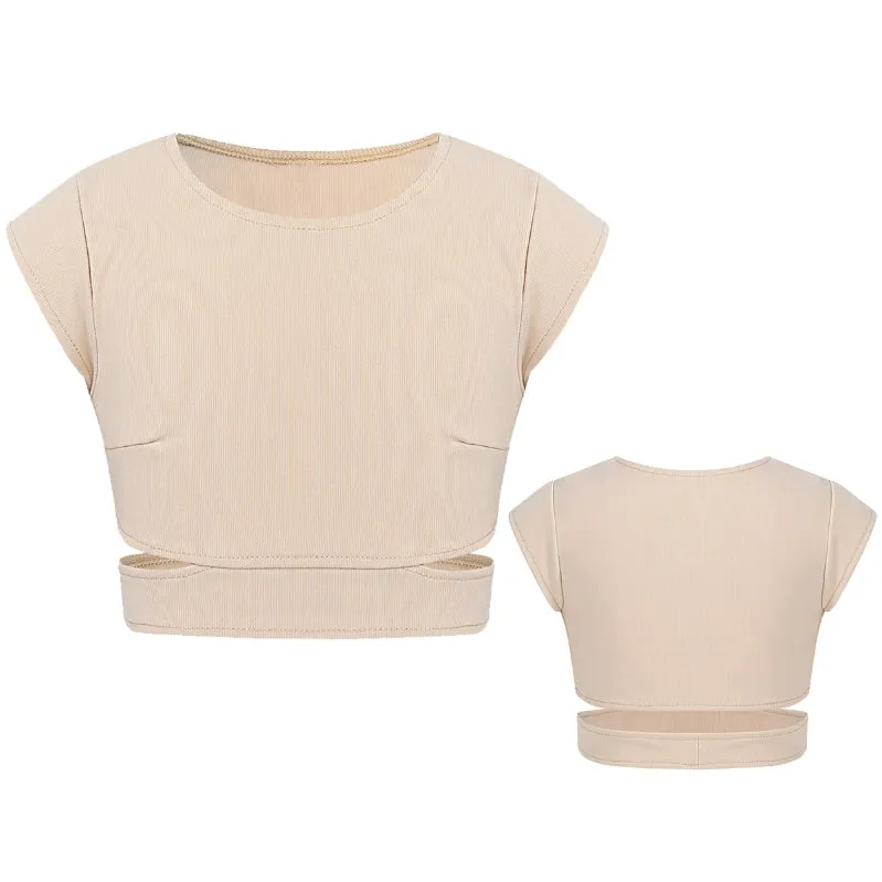 Cap Sleeve Crop Top