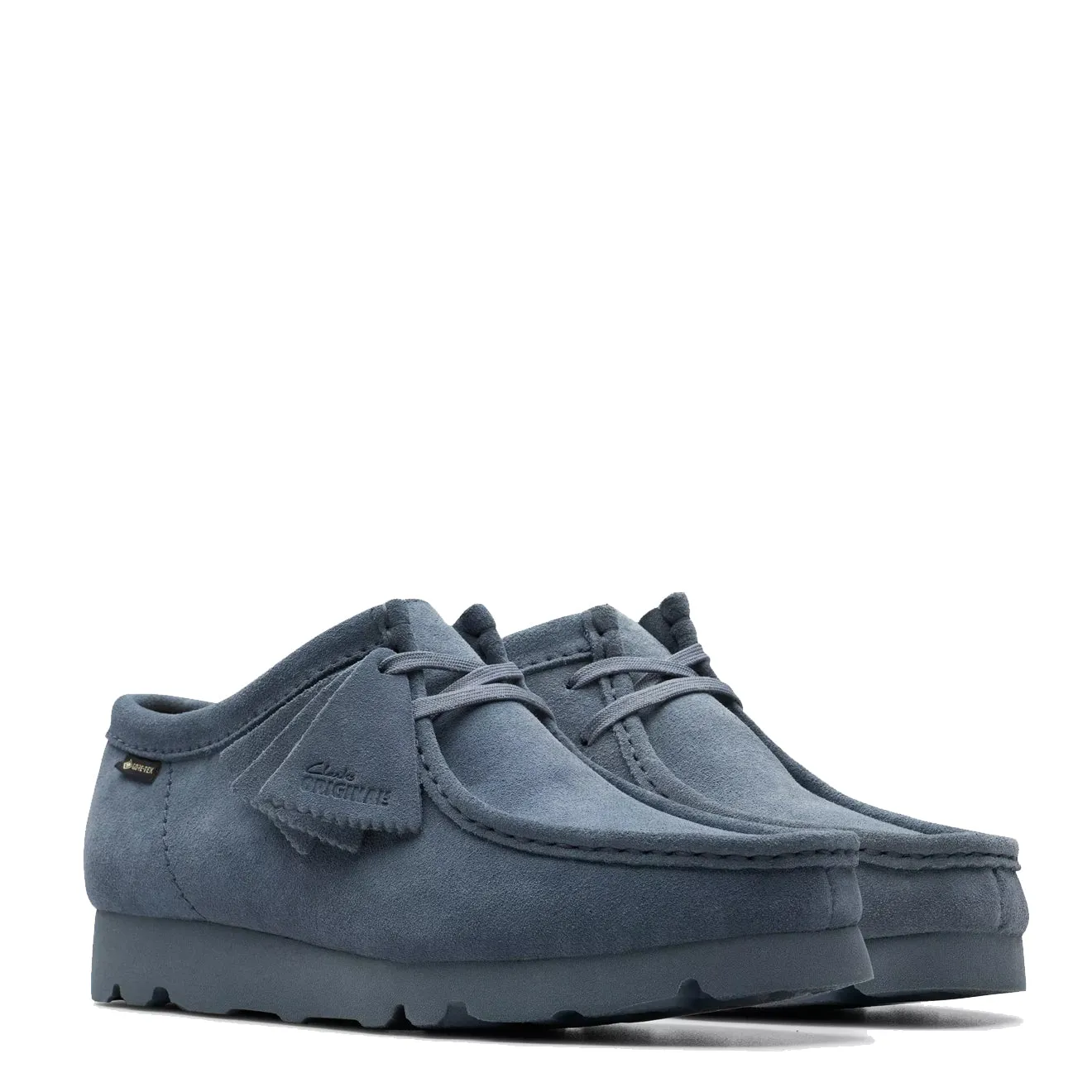 Clarks Originals Wallabee Gore-Tex Shoe Blue / Grey Suede