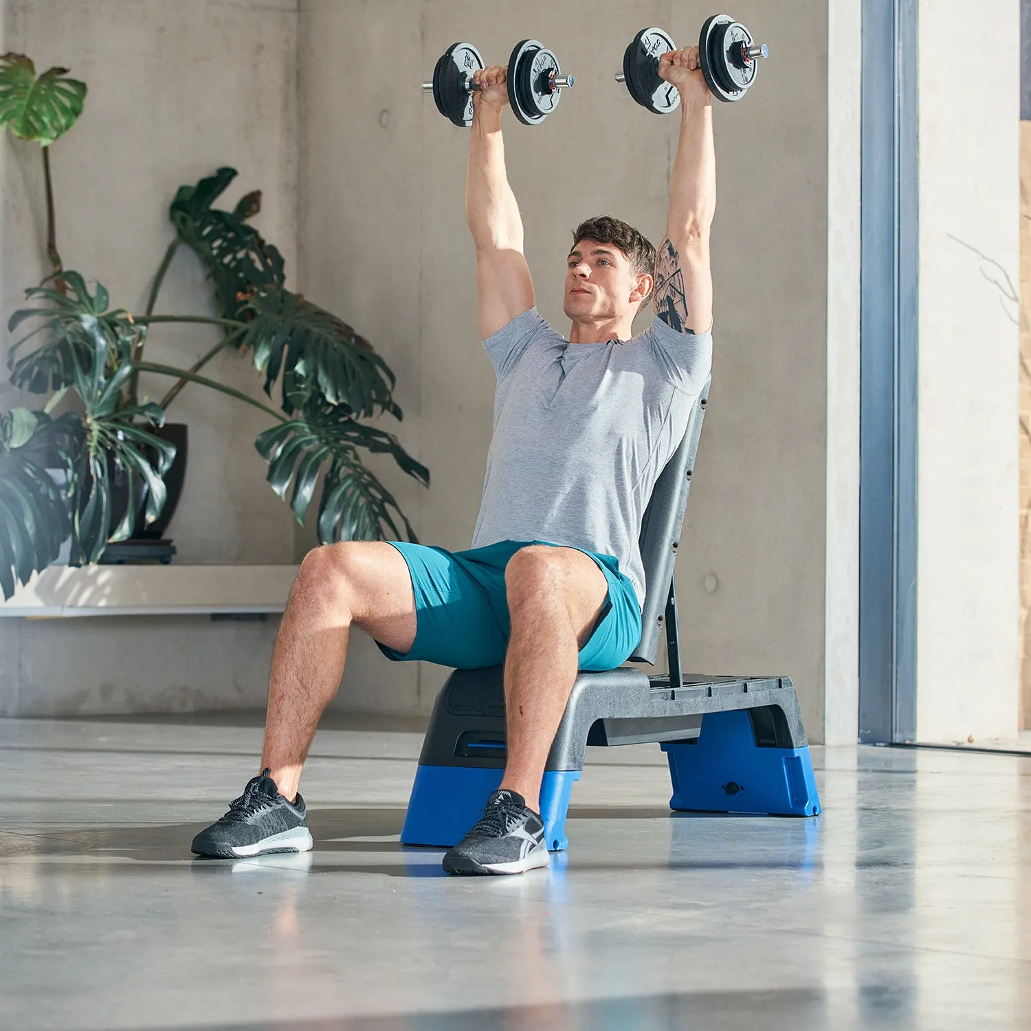 Configurable Workout Platform, Blue Fitness Deck - Reebok