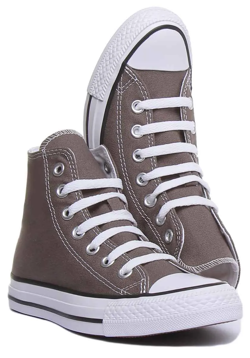 Converse All Star Hi Core Canvas Trainer In Charcoal For Men