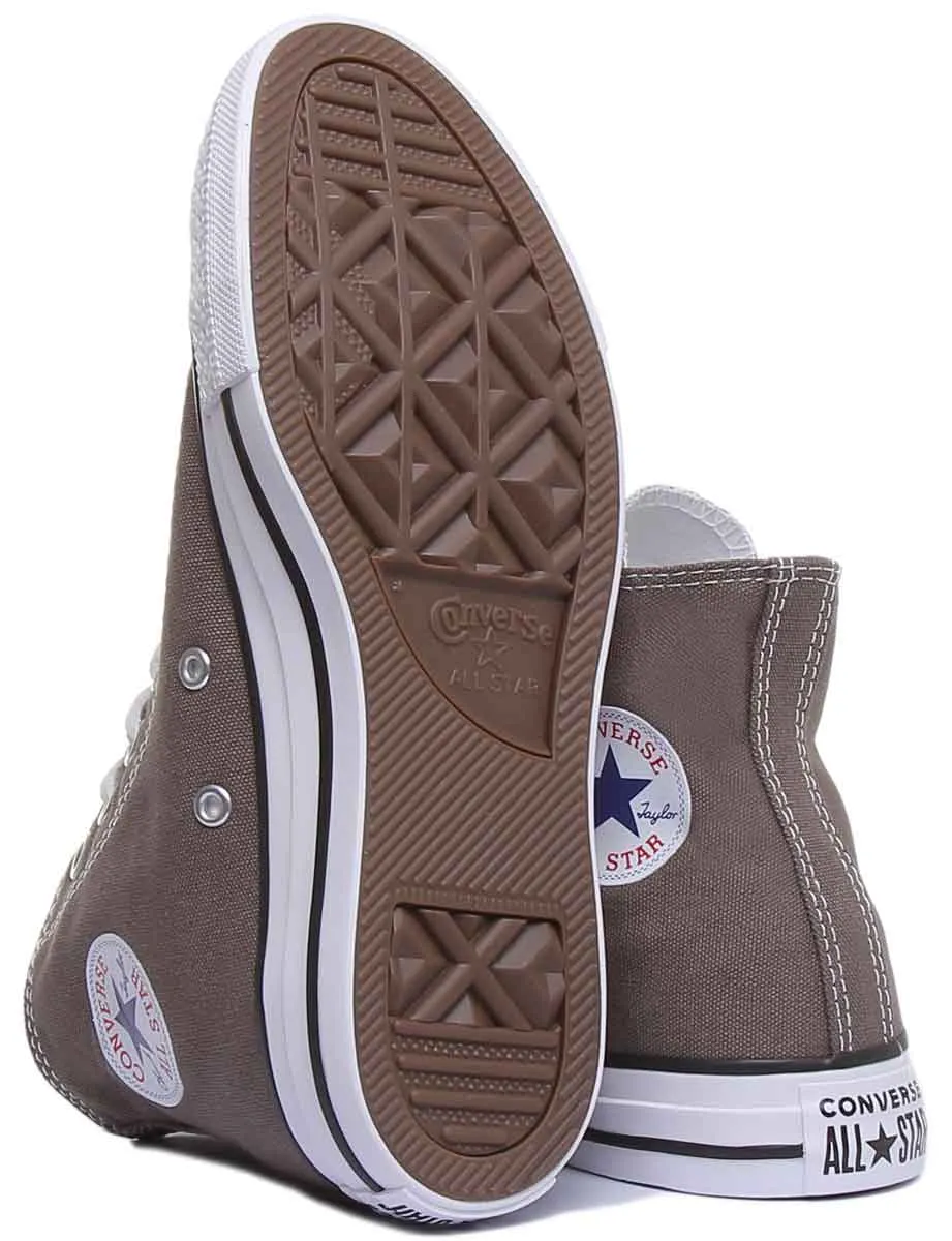 Converse All Star Hi Core Canvas Trainer In Charcoal For Women