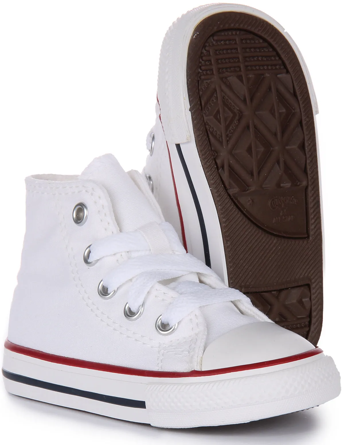 Converse All Star High 7J253C In White For Infants