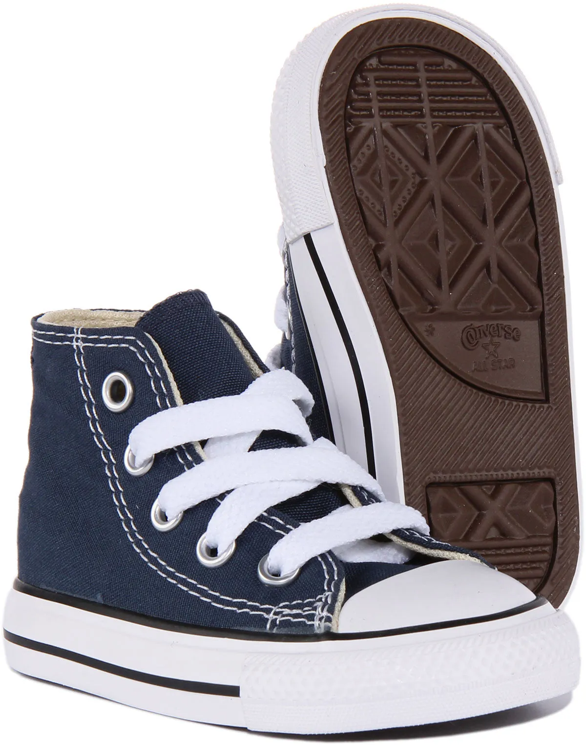 Converse All Star High In Navy For Infants