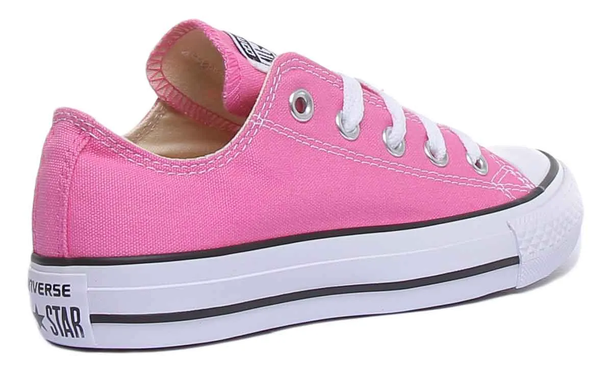 Converse All Star Low Trainer In Pink For Women