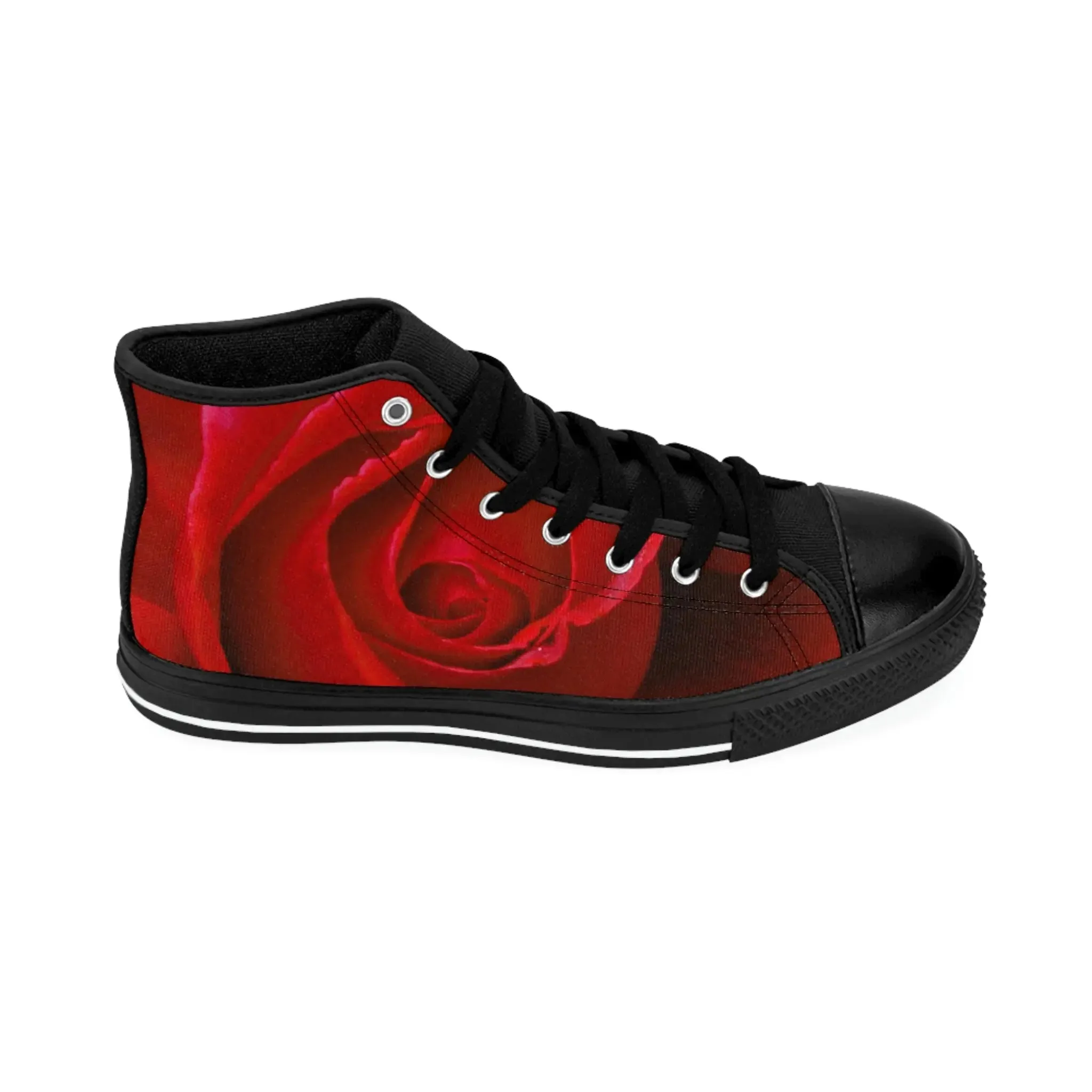 Custom Rose Women's High-top Sneakers