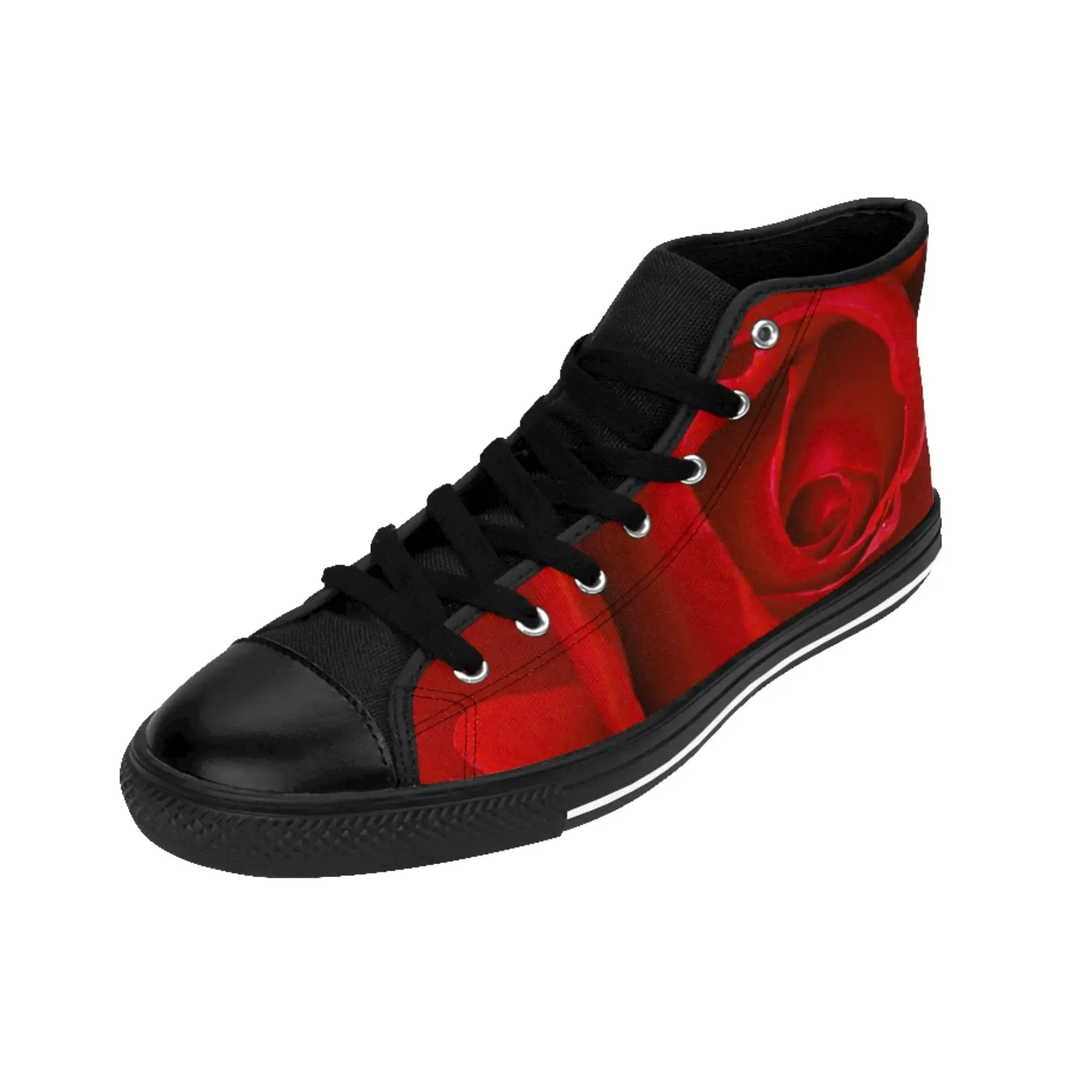 Custom Rose Women's High-top Sneakers