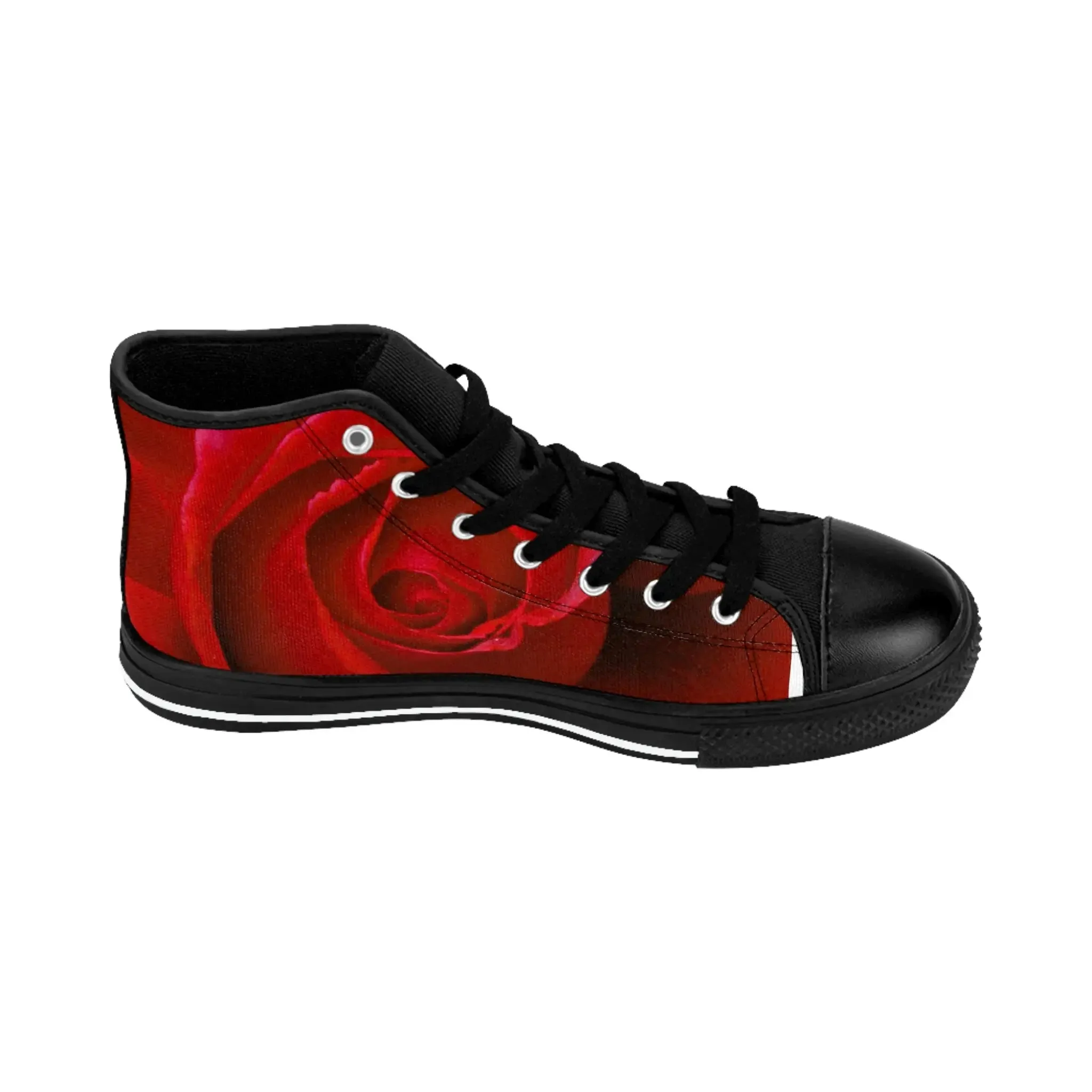 Custom Rose Women's High-top Sneakers