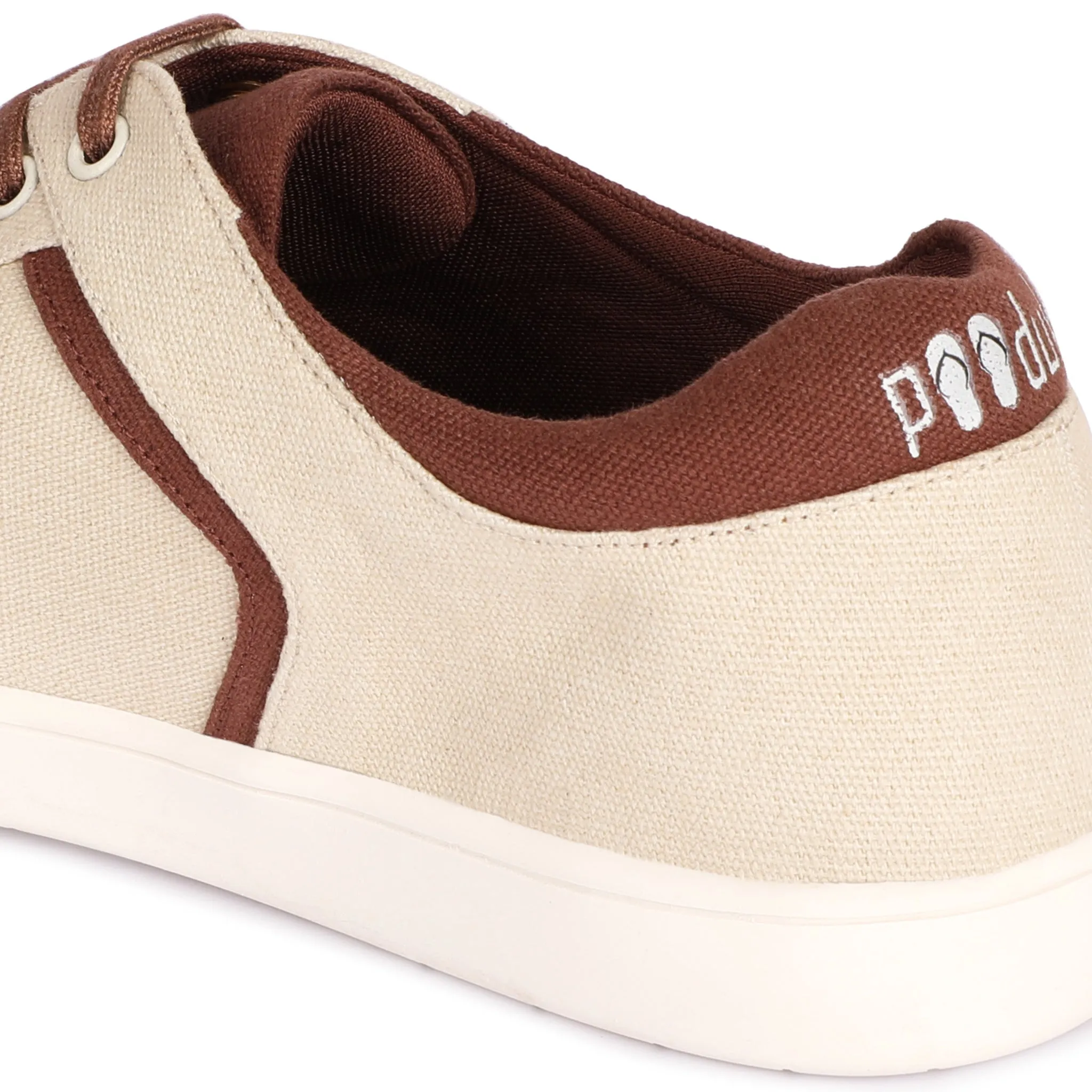 Dan Eco-Sole Sneakers Beige and Brown Women Thrift Edit