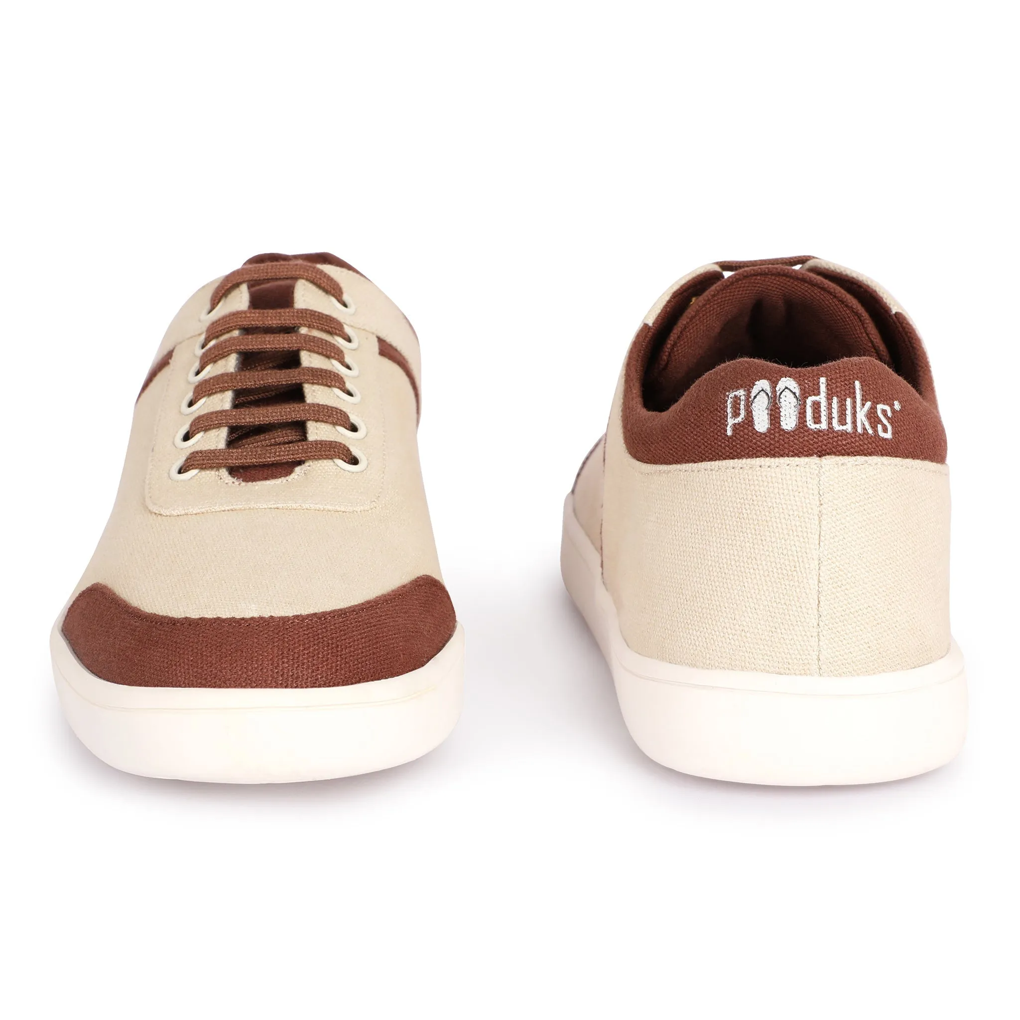 Dan Eco-Sole Sneakers Beige and Brown Women Thrift Edit