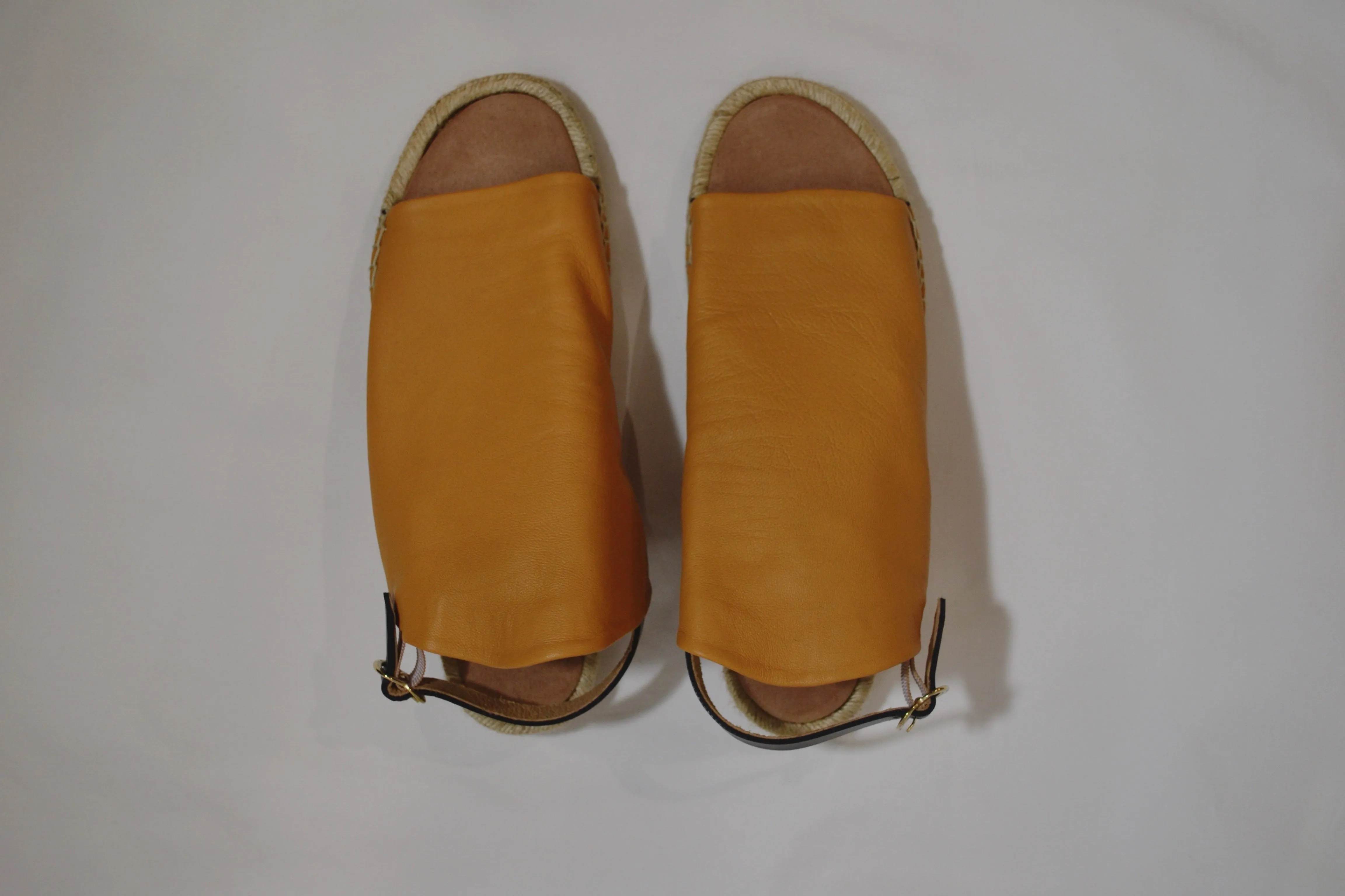 Espadrille in Almond with Black