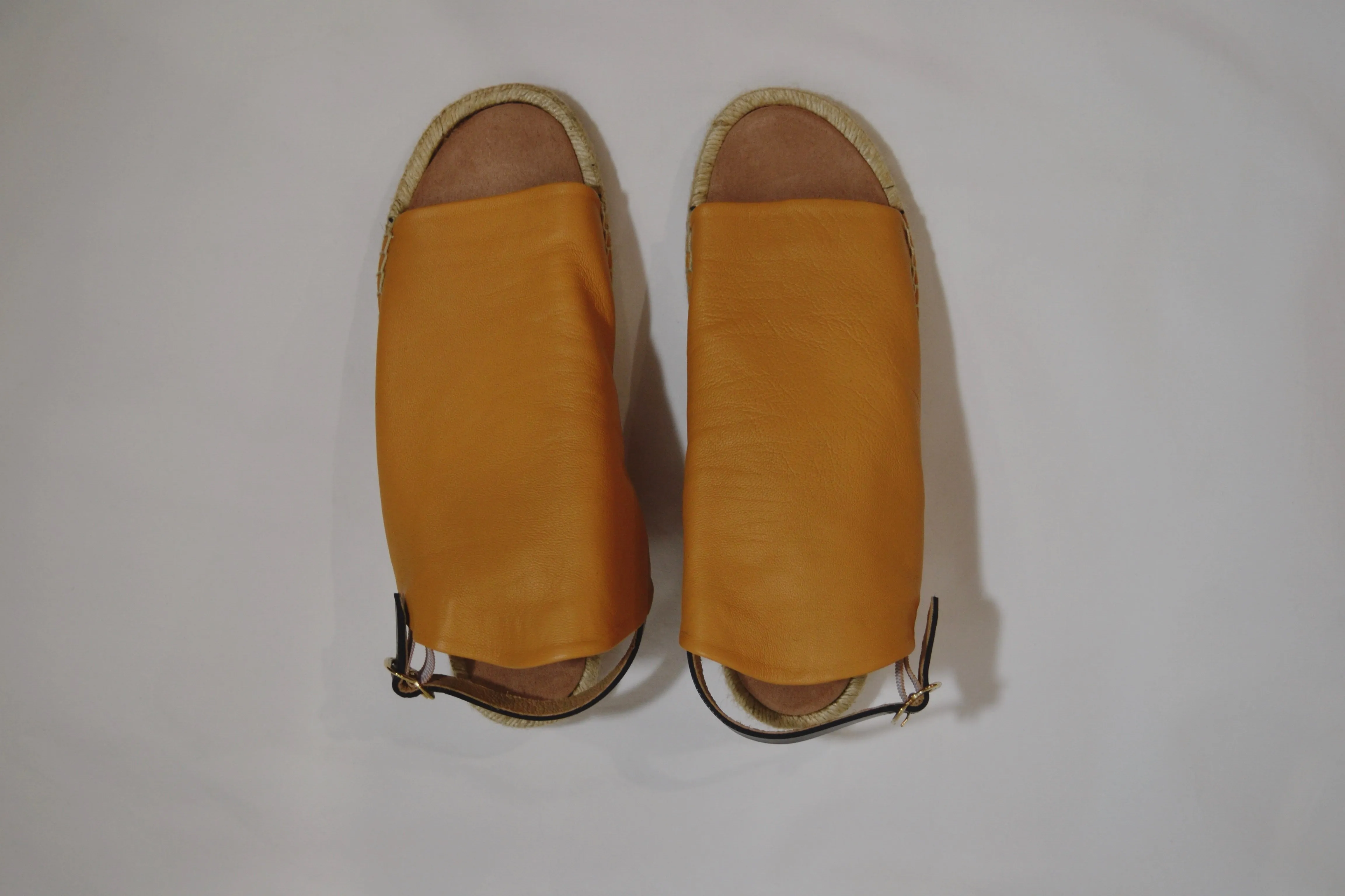 Espadrille in Almond with Black