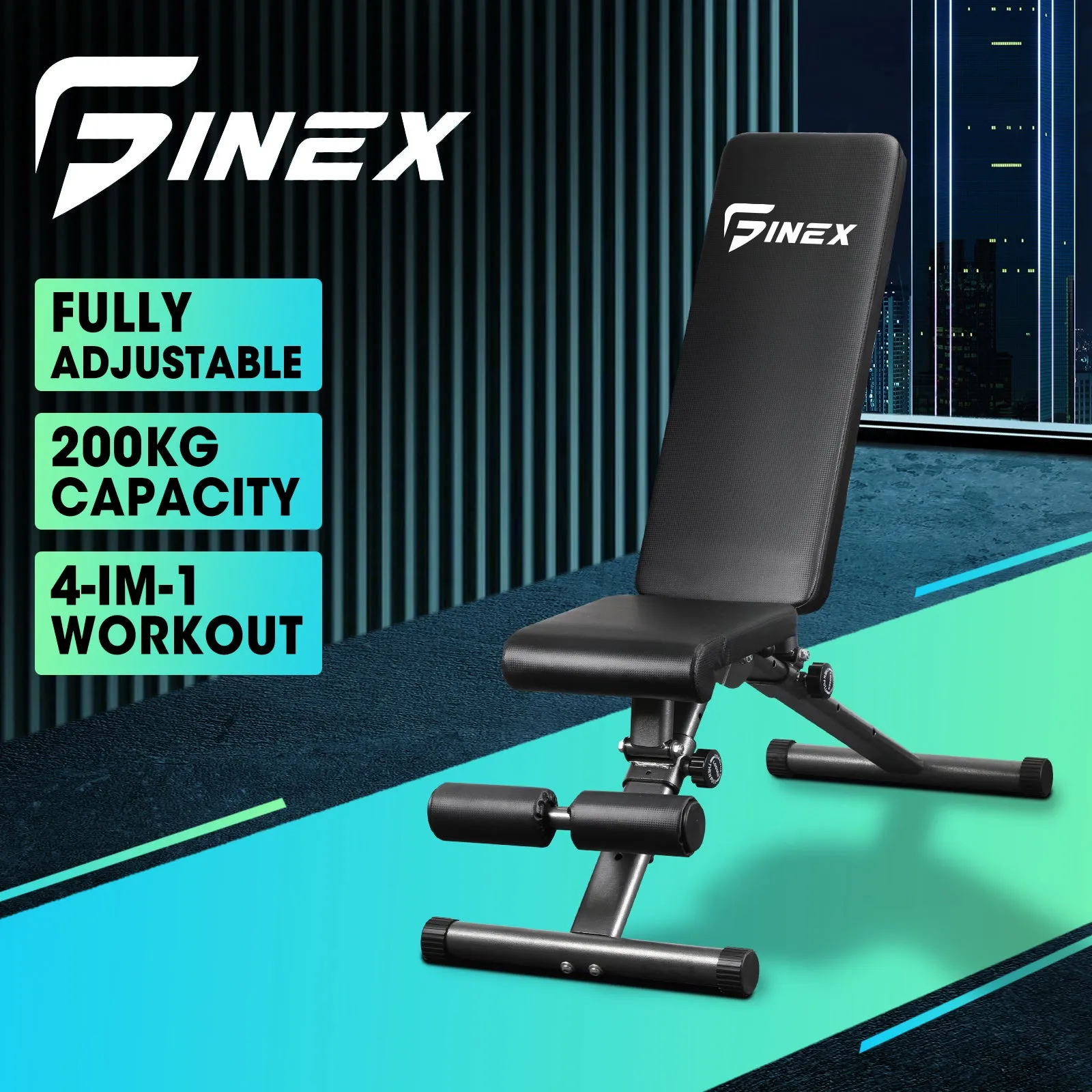 Finex Bench Press Weight Bench FID Sit-up Bench Power Tower Roman Chair Multi-S