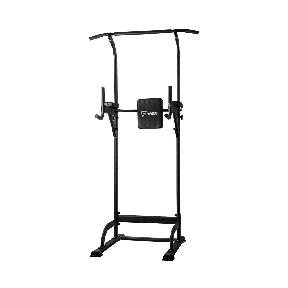 Finex Power Tower Chin Up Station Push Pull Up Bar Knee Raise Weight Dip Gym