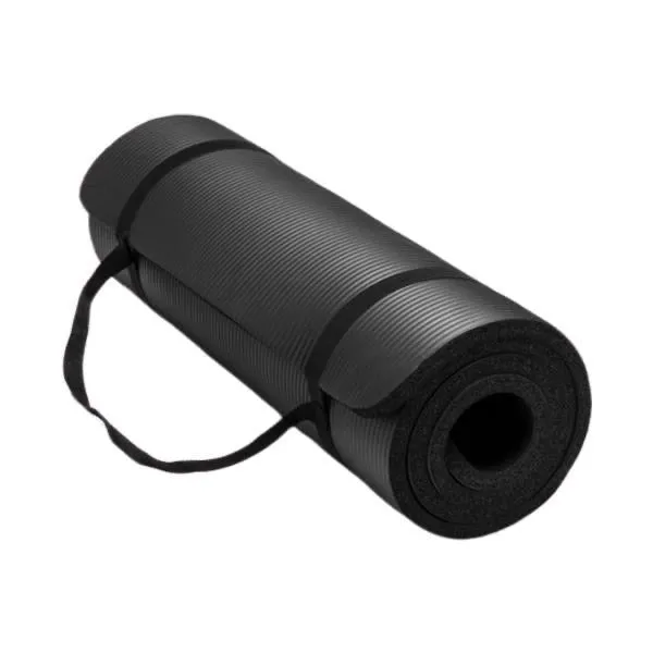 Fitness Exercise Mat Premium 1.5 cm With Handle Strap Plus Cover Bag